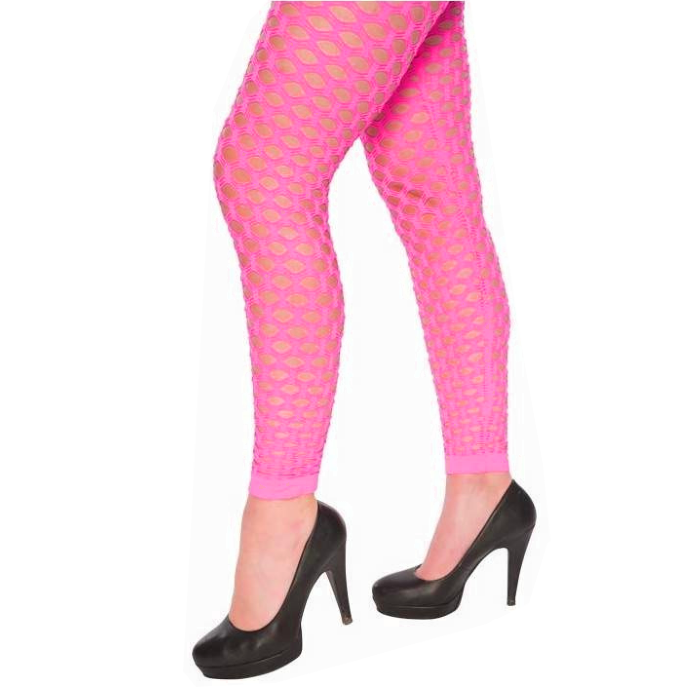Legging - Net - Roze - Fluor / neon - S/M