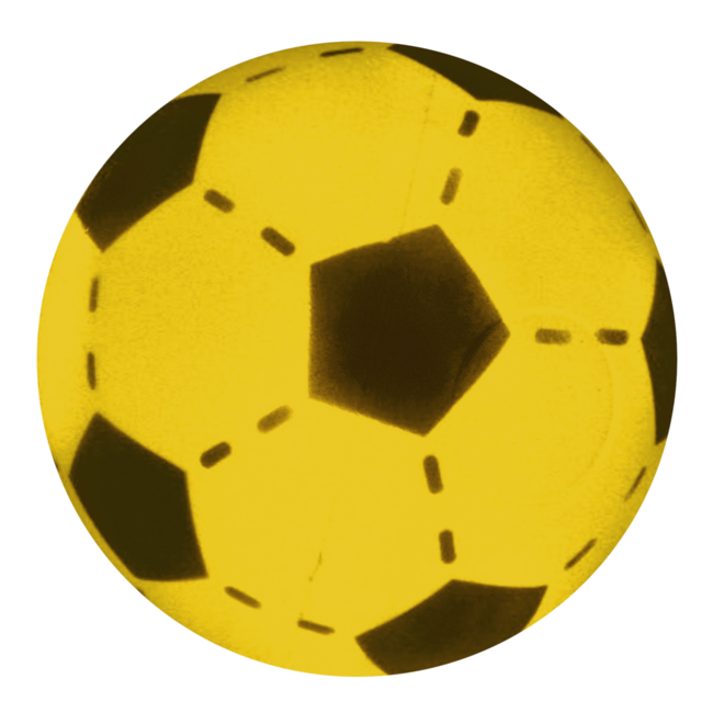 Twisk Bal - Voetbal - Foam - Geel - 20cm