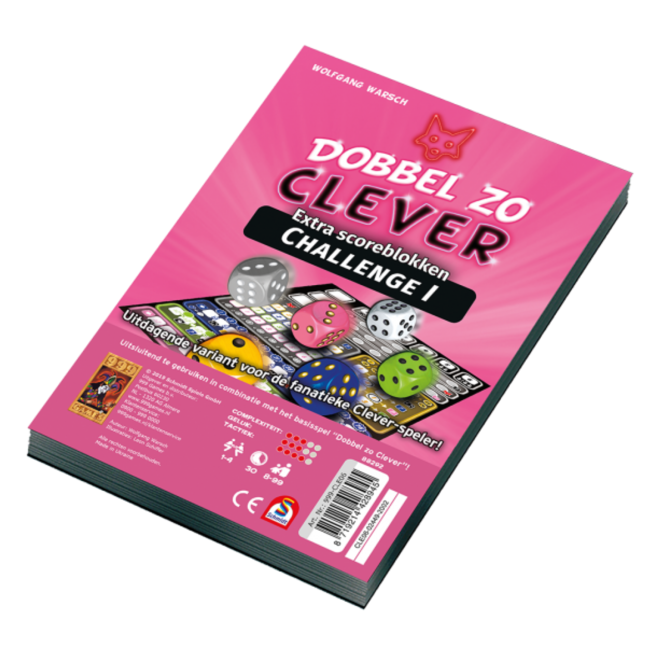 999 Games Clever - Dobbel zo clever - Challenge 1 - Extra scoreblokken - 2st.