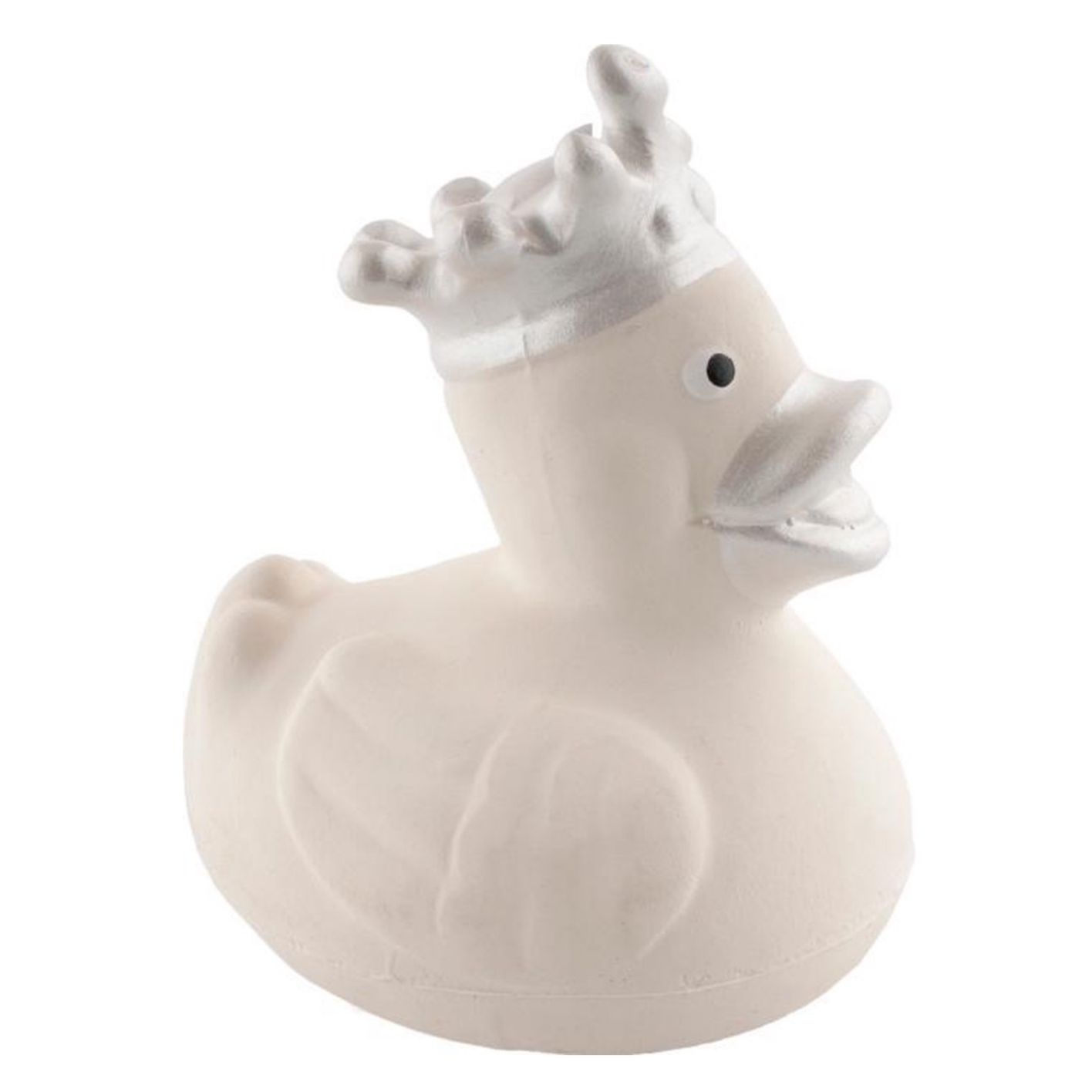 Badeend - Rubber - Wit, zilver**
