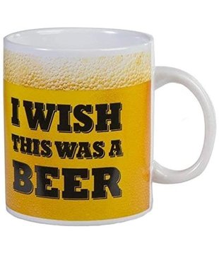 Mok - Bier - I wish this was a beer- XL - 13x11cm