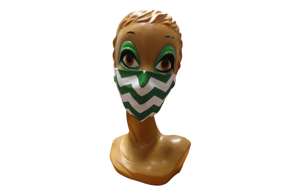 Mondmasker - Mondkapje - Westland - Groen, wit - Niet medisch