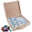 Spel - Domino - Dubbel 12 - Mexican train - In beukenhouten koffer