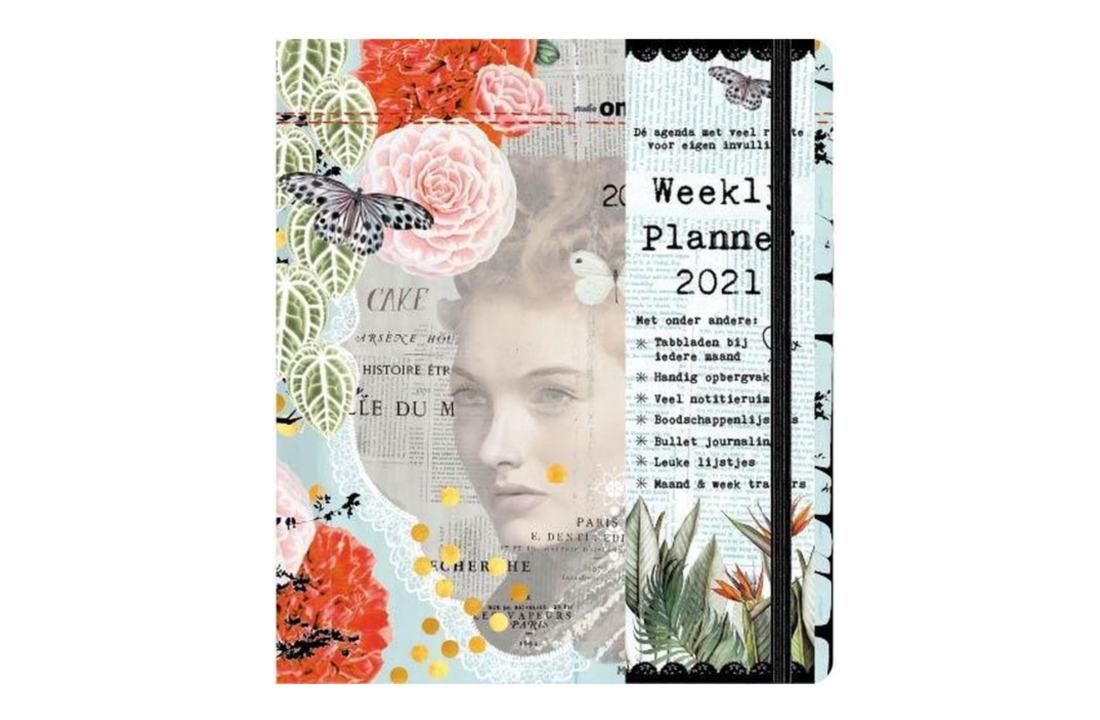 Weekly planner - 2021 - Studio Onszelf - Vintage woman - 16.3x20.3cm