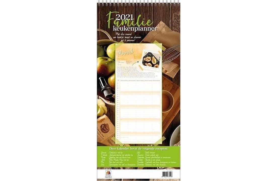 Familiekeukenplanner - 2021 - Comello - 21x45cm