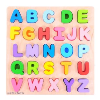 BigJigs Puzzel - Alfabet - Hoofdletters - 26st.