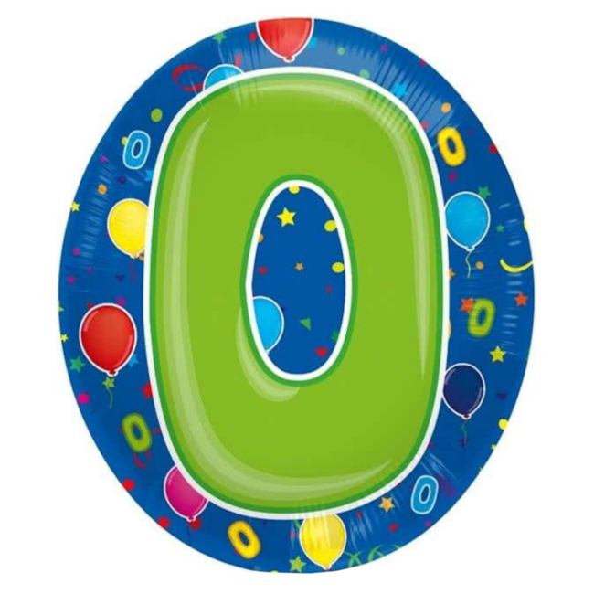 Folat Folieballon - 0 - Shape - 56cm - Zonder vulling*