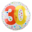 Folat Folieballon - 30 jaar - Rainbow dots - 45cm - Zonder vulling