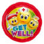 Folat Folieballon - Get well - Smiley - 45cm - Zonder vulling