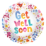 Folat Folieballon - Get well soon - Bloemen - 45cm - Zonder vulling