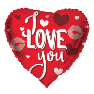 Folat Folieballon - I love you - Hart - 45cm - Zonder vulling