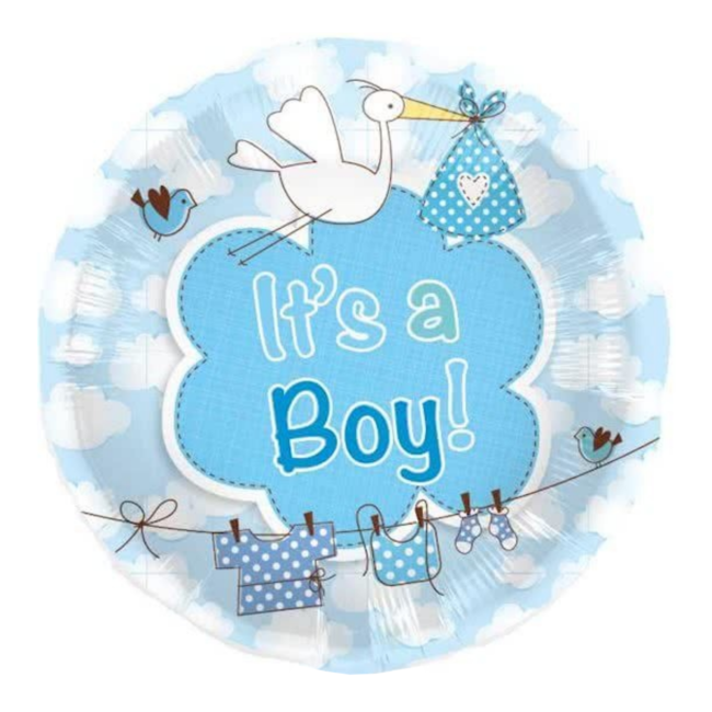 Folat Folieballon - It's a boy - 45cm - Zonder vulling