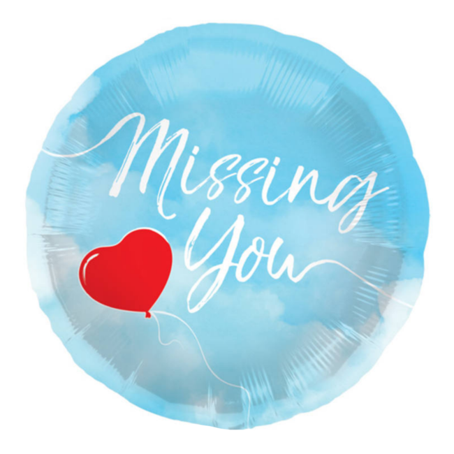 Folat Folieballon - Missing you - 45cm - Zonder vulling