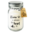 Paperdreams Geurkaars - Home is where the heart is - Zwart, wit