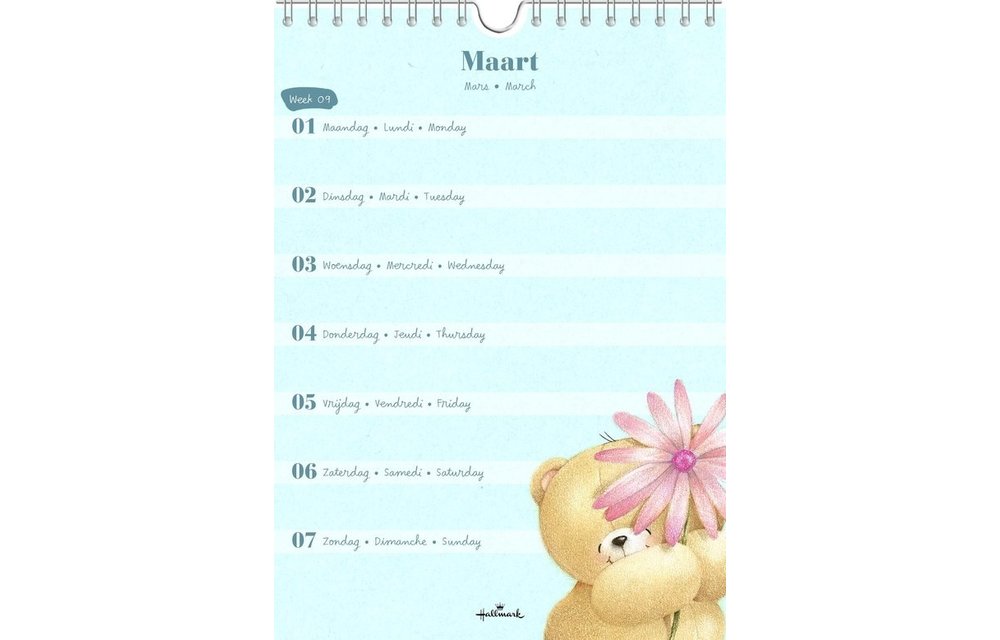 Weekkalender - 2021 - Fovever friends