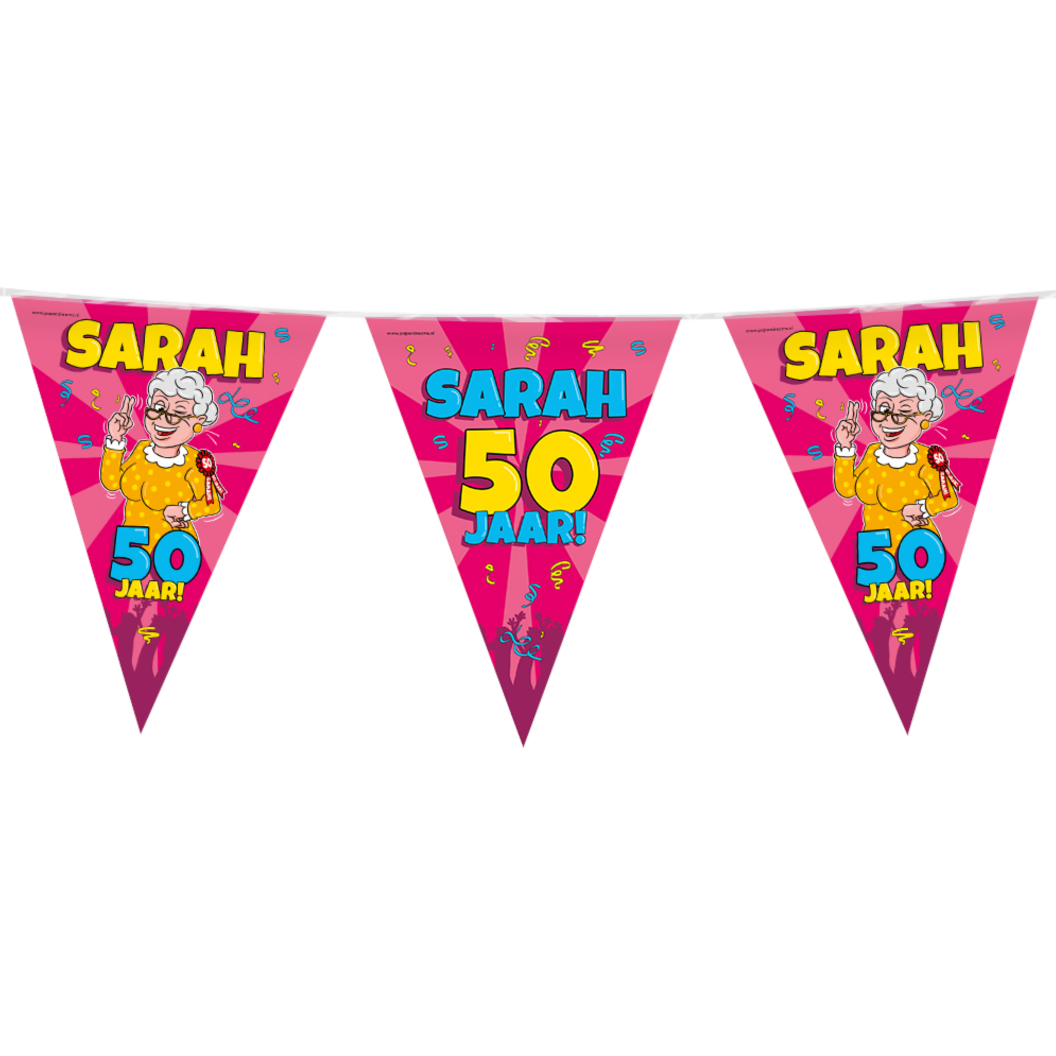 Vlaggenlijn - Sarah - Cartoon - 10m