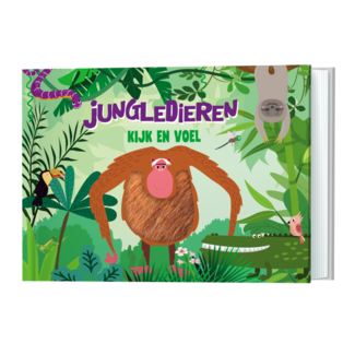 Lantaarn Boek - Kijk en voel - Jungledieren