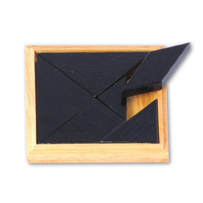 Spel - Tangram - Hout - 13x13cm