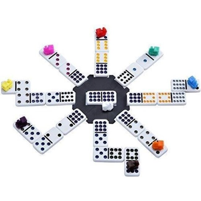 Spel - Domino - Dubbel 12 - Mexican train - In aluminium koffer
