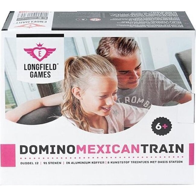 Spel - Domino - Dubbel 12 - Mexican train - In aluminium koffer