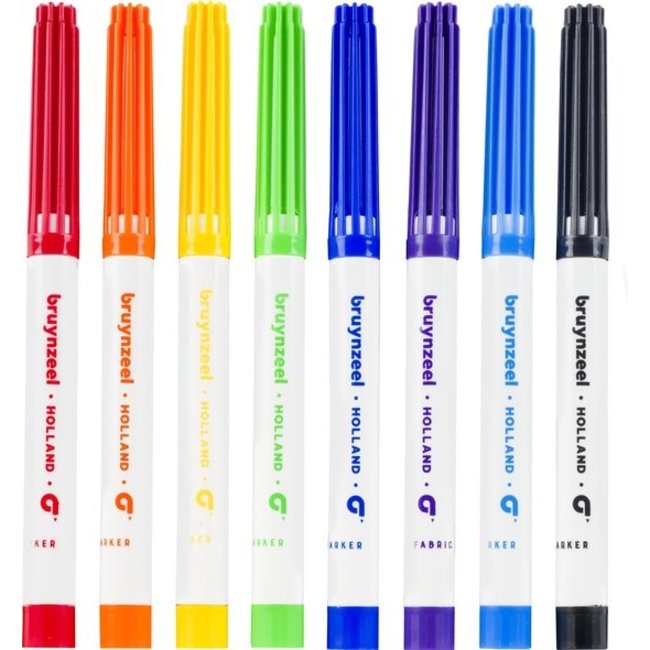 Bruynzeel Knutselen - Textielstiften - 8st.
