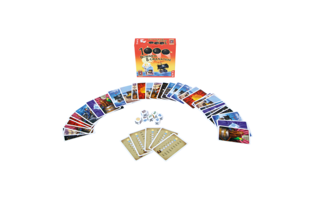 Spel - 1000 Bommen & Granaten! - Dobbelspel - 8+