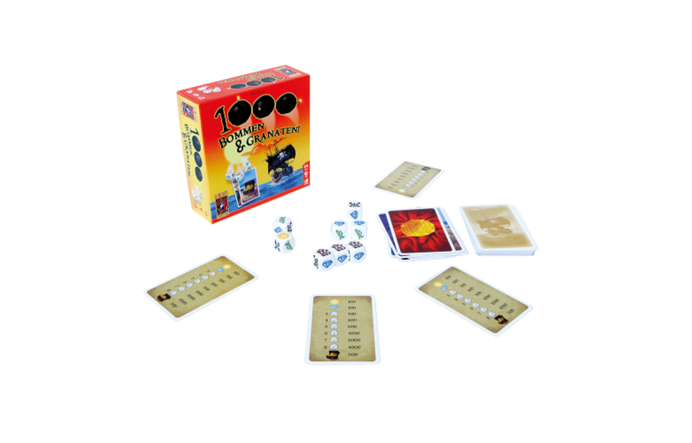 Spel - 1000 Bommen & Granaten! - Dobbelspel - 8+