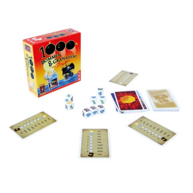 999 Games 1000 Bommen & Granaten! - Dobbelspel - 8+