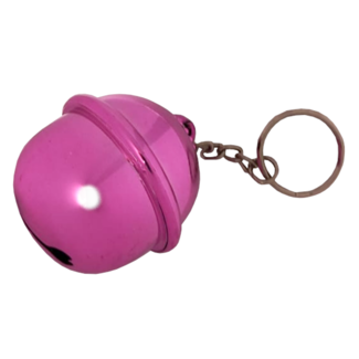 Bladwijzer Sleutelhanger - Bel groot - Roze - 4,5cm