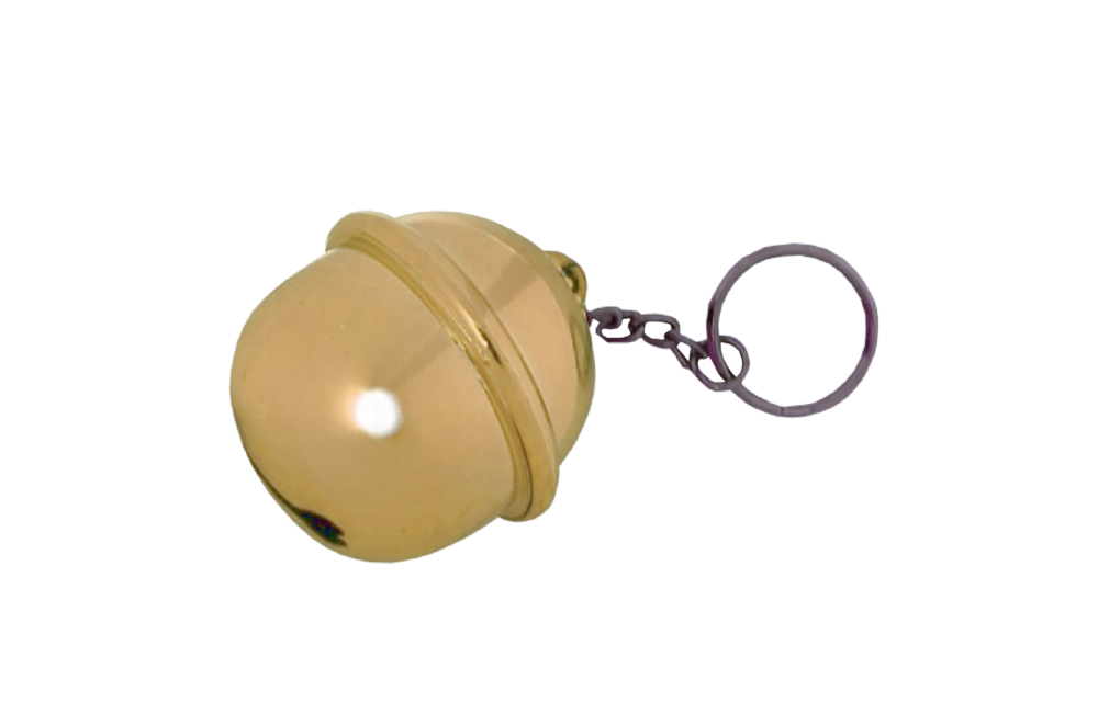 Sleutelhanger - Kattenbel, bel - Goud - 4,5cm