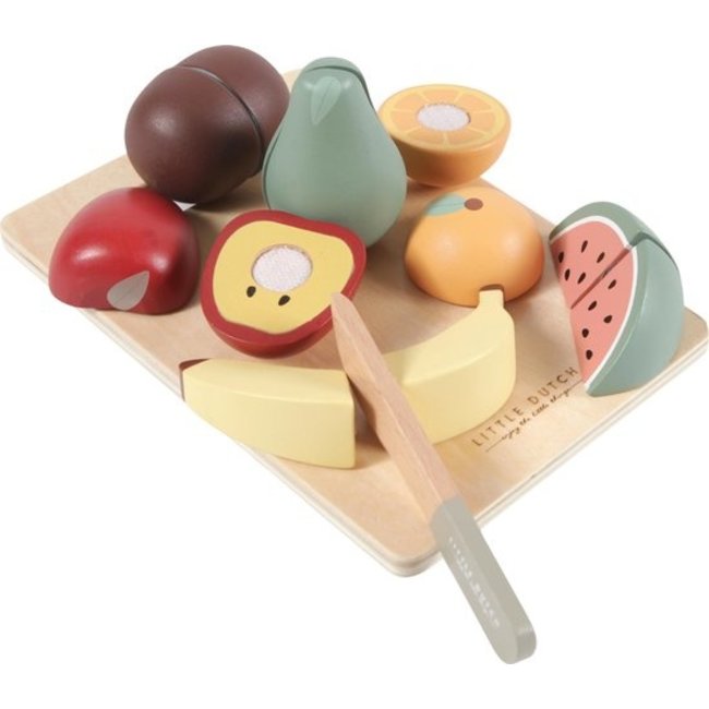 Little Dutch Snijset - Fruit - Hout - 8dlg. - Little Dutch