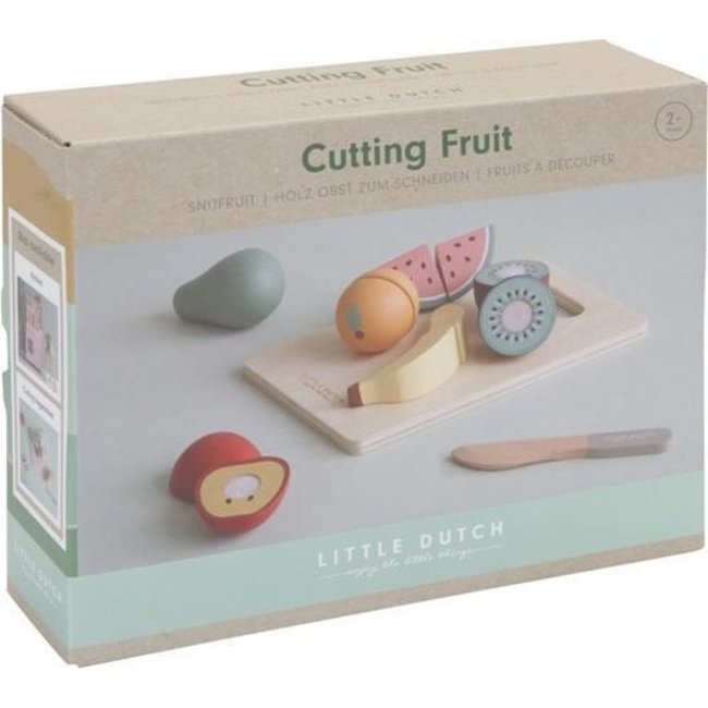Little Dutch Snijset - Fruit - Hout - 8dlg. - Little Dutch
