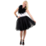 PartyXplosion Rok - Tule - Zwart - Voor volwassenen - Lengte 42cm