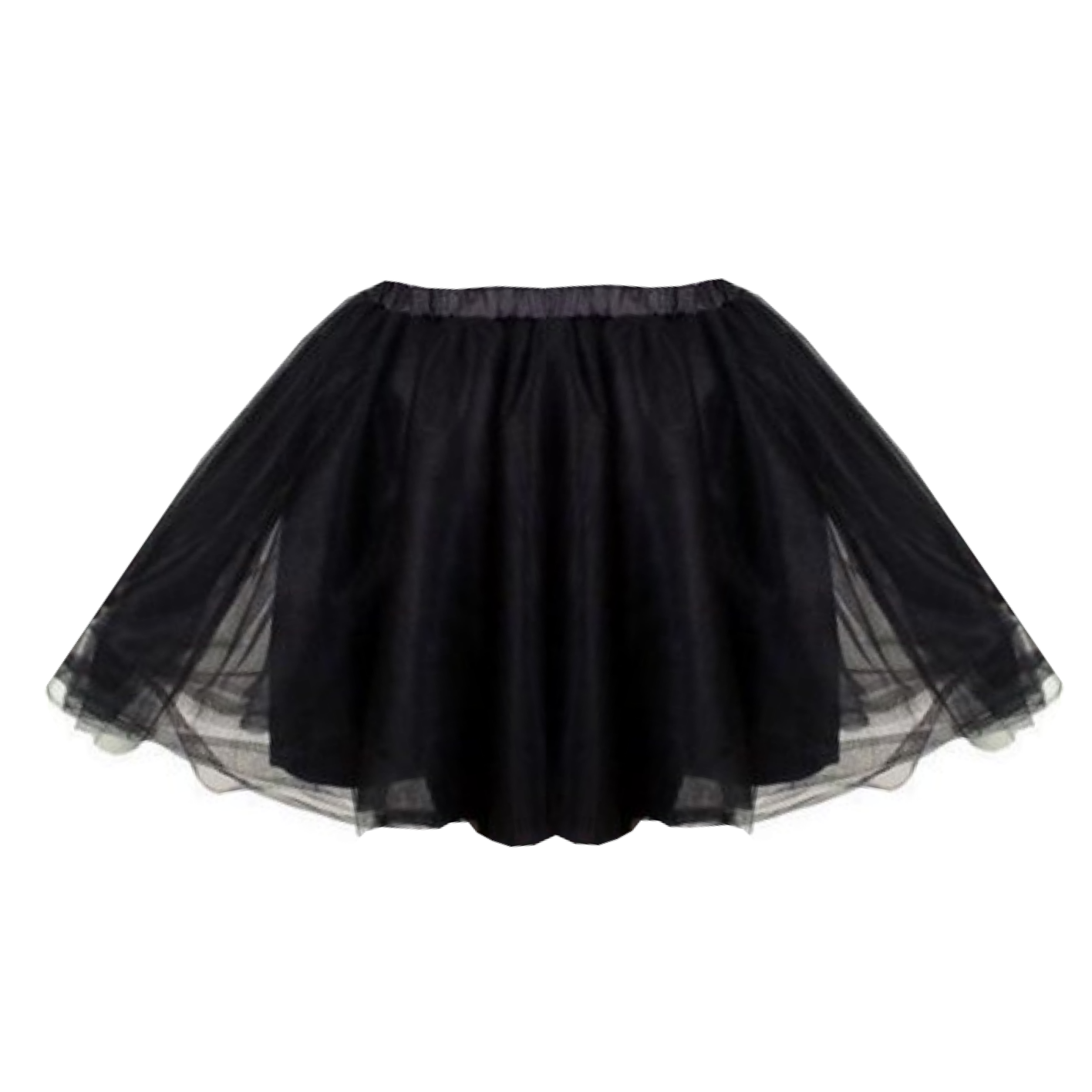 Rok - Tule - Zwart - Voor volwassenen - Lengte 42cm