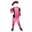 Haza-Witbaard Piet - Kostuum - Roze, zwart - Velours - mt.116