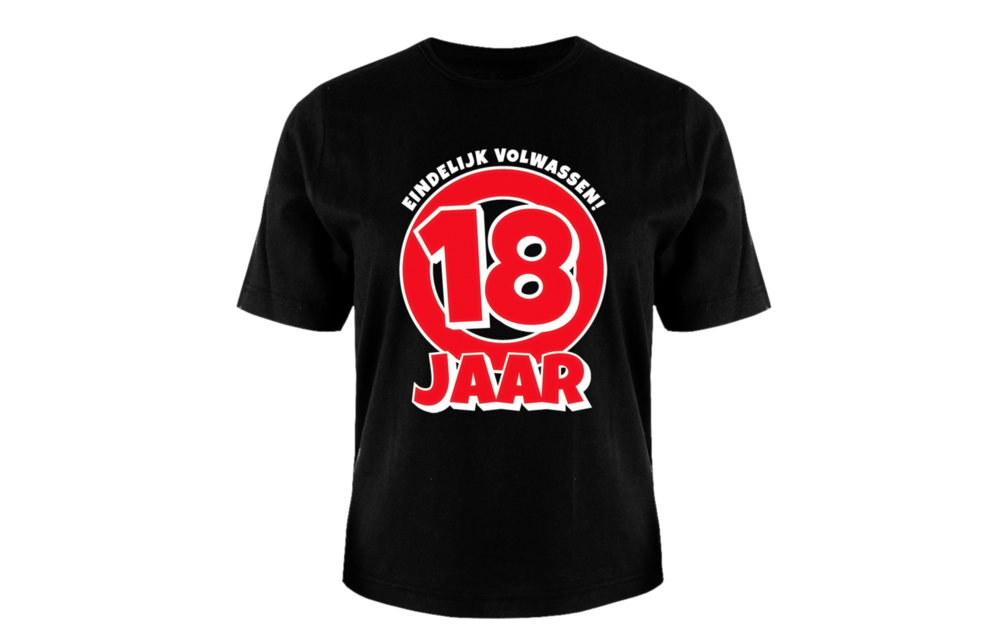 T-shirt - 18 jaar - One size