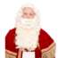 Haza-Witbaard Pruik & baard - Sinterklaas - Kanekalon - Met handgeknoopte snor