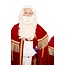 Haza-Witbaard Pruik & baard - Sinterklaas - Kanekalon - Met handgeknoopte snor