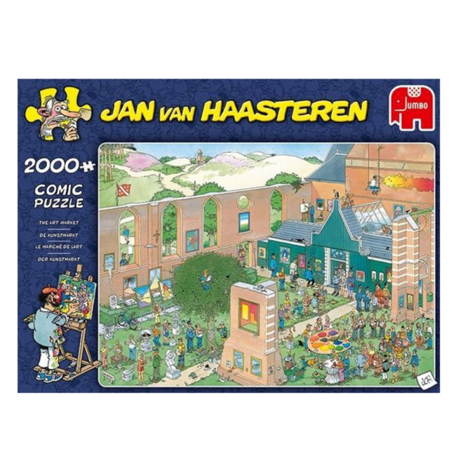 Jumbo Puzzel - De kunst markt - Jan van Haasteren - 2000st.