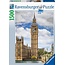 Ravensburger Puzzel - Grappige kat op de Big Ben - 1500st.