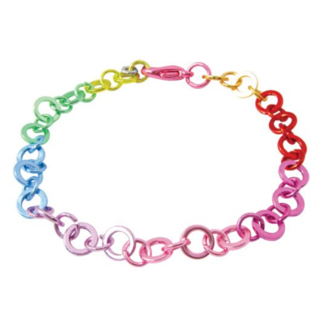 Armband - Schakels - Regenboog - Charm it!