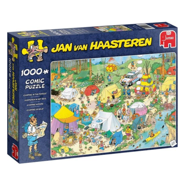 Jumbo Puzzel - Jan van Haasteren - Kamperen in het bos - 1000st.