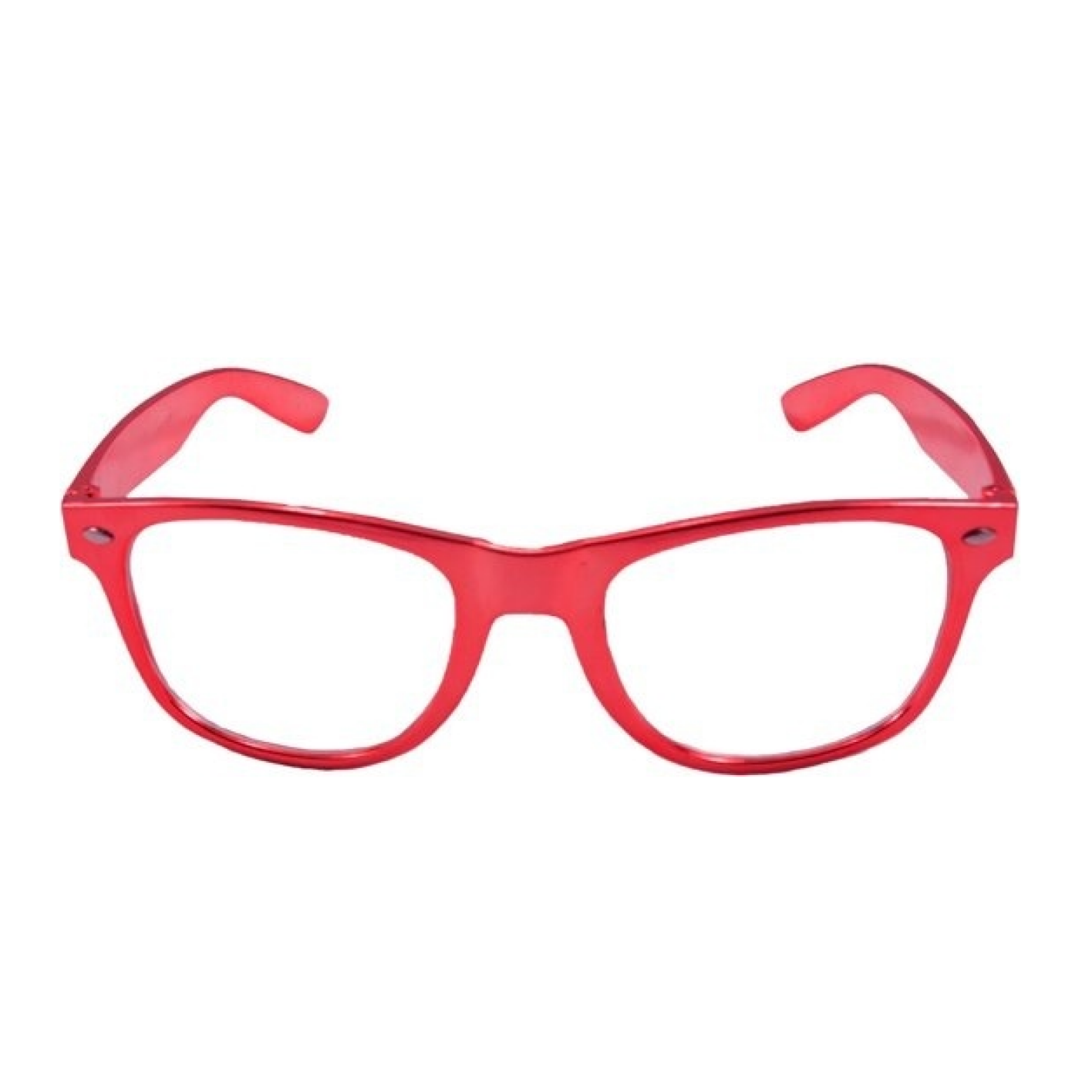 Bril - Blues Brothers - Rood - Metallic