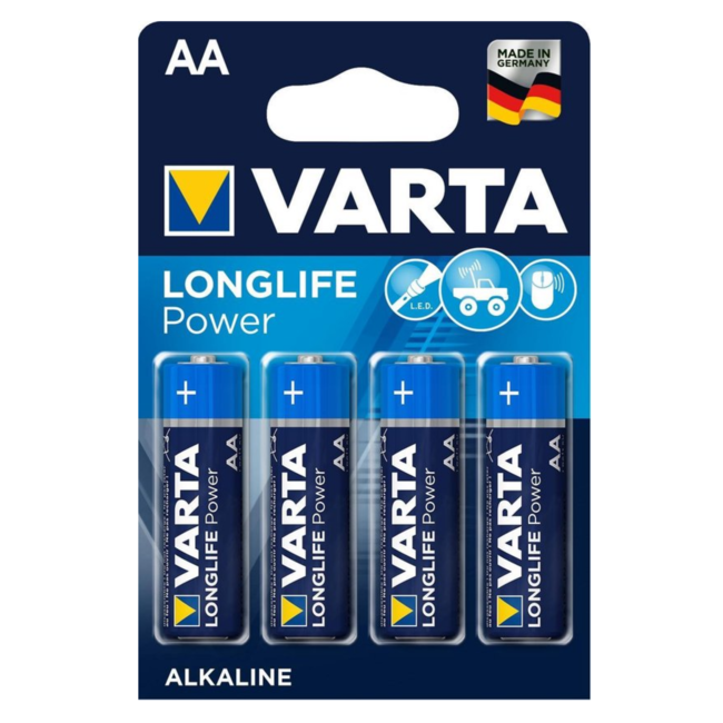 1234feest Batterijen - Varta - High energy - Alkaline - AA - 4st. op blister