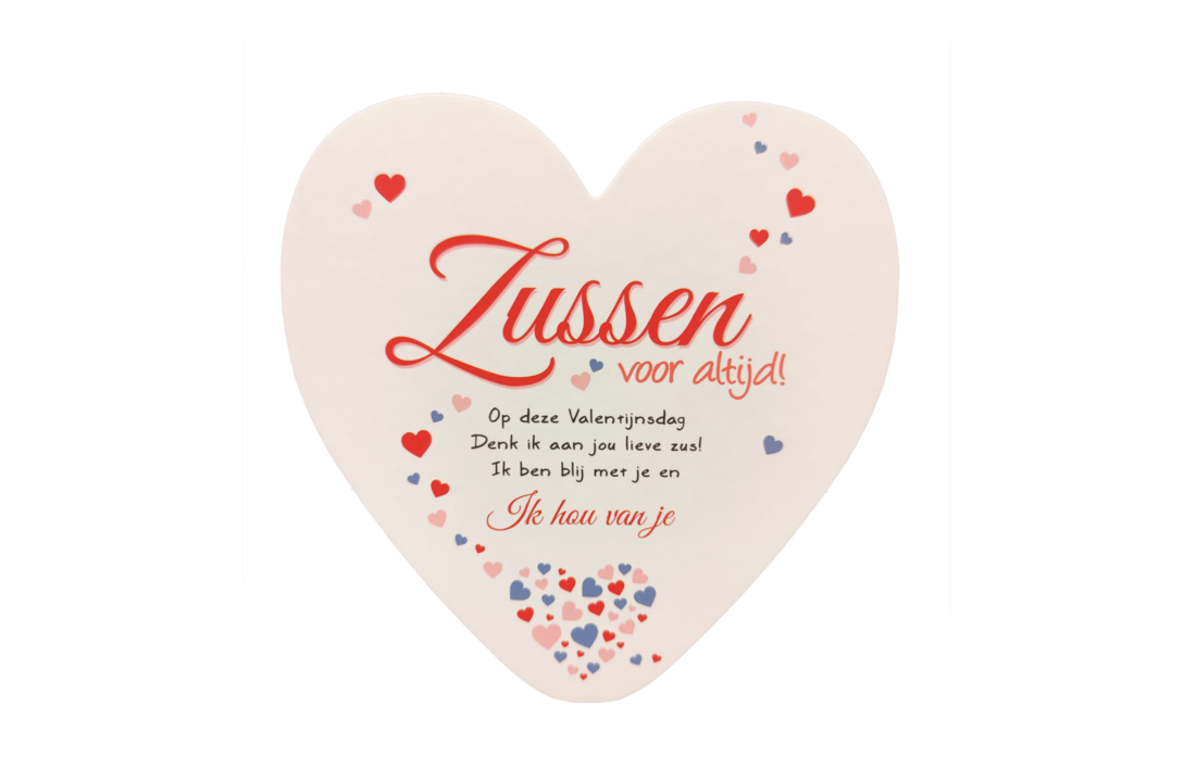 Kaart - Hart - Zussen voor altijd - Artige - HMV22