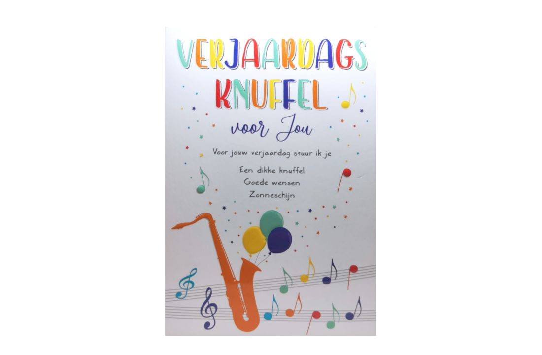 Kaart - Intense - Verjaardagsknuffel voor jou - TE023-B