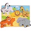 BigJigs Puzzel - Safari - Dikke stukken - 5st.