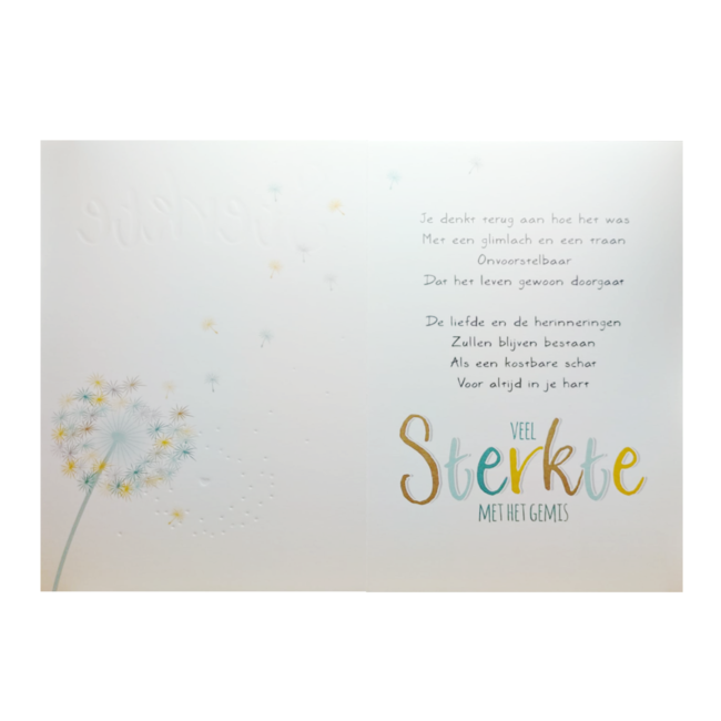 Artige Kaart - Artige - Intense - Veel sterkte met het gemis - TE063-B