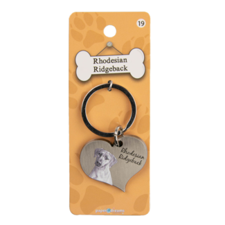 Paper Dreams Sleutelhanger - Hond - Rhodesian Ridgeback - Metaal