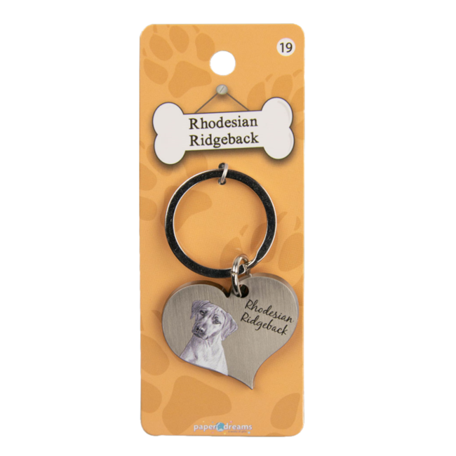 Paperdreams Sleutelhanger - Hond - Rhodesian Ridgeback - Metaal